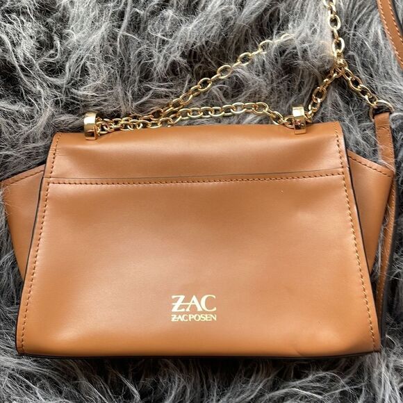 ZAC Zac Posen
Eartha Mini Chain Leather Brown Shoulder Bag / Pristine - Picture 6 of 10